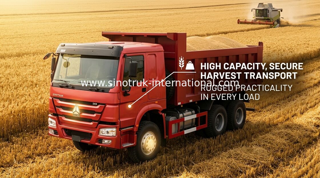 De Stortplaatsvrachtwagen LHD 371 HP van Sinotrukhowo 25 - 40 van de Euro 2 Zware Stortplaatston Vrachtwagen