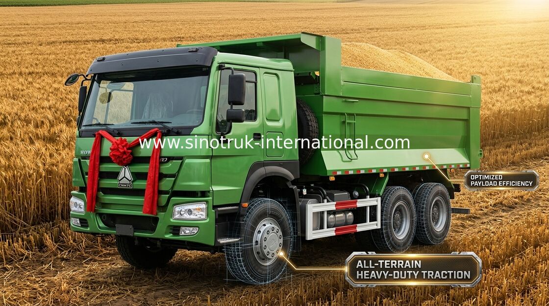 Euro 2 de Stortplaatsvrachtwagen 5800 van Sinotruk Howo * 2300 * 1500mm Zware de Stortplaatsvrachtwagen van het Ladingslichaam