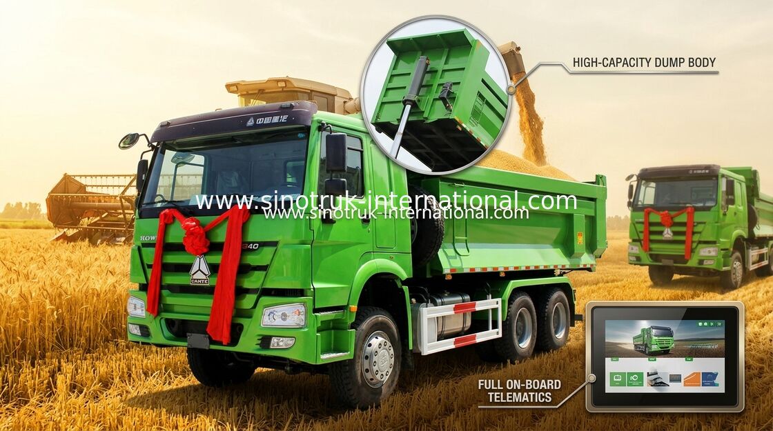 De Stortplaatsvrachtwagen 266 van de Bouwmaterialenkipper HP - 420 HP Commerciële Stortplaatsvrachtwagen