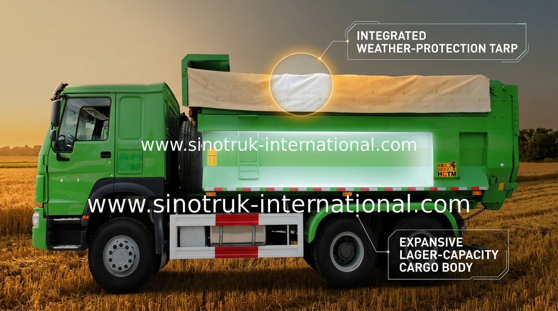 SINOTRUK de op zwaar werk berekende Vrachtwagen van de Kippersstortplaats voor VervoerBouwmateriaal