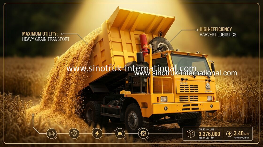 6X4 LHD-de Stortplaatsvrachtwagen 371HP van de Mijnbouwkipper 70 Ton van SINOTRUK HOWO voor Mijnbouw