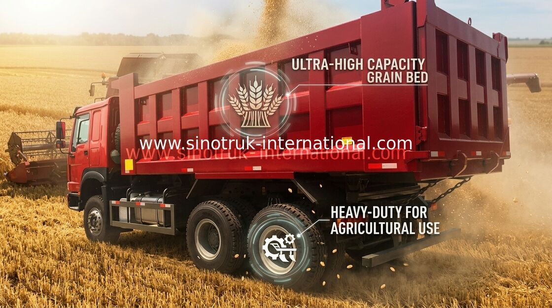 De Stortplaatsvrachtwagen van LHD 6X4 SINOTRUK HOWO met MINIspeler 30 - 40 Tonwd615.47 Motor