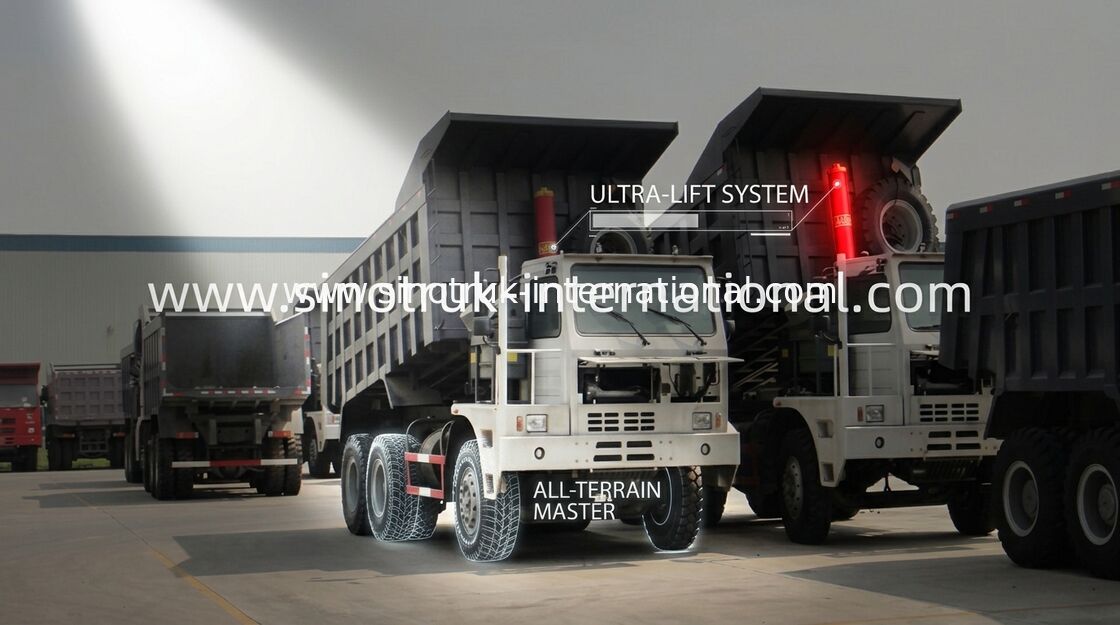 Hoge van het het Lichaamslhd 6X4 10 Wiel van de Starheidslading de Stortplaatsvrachtwagen met 70 Ton Capaciteits