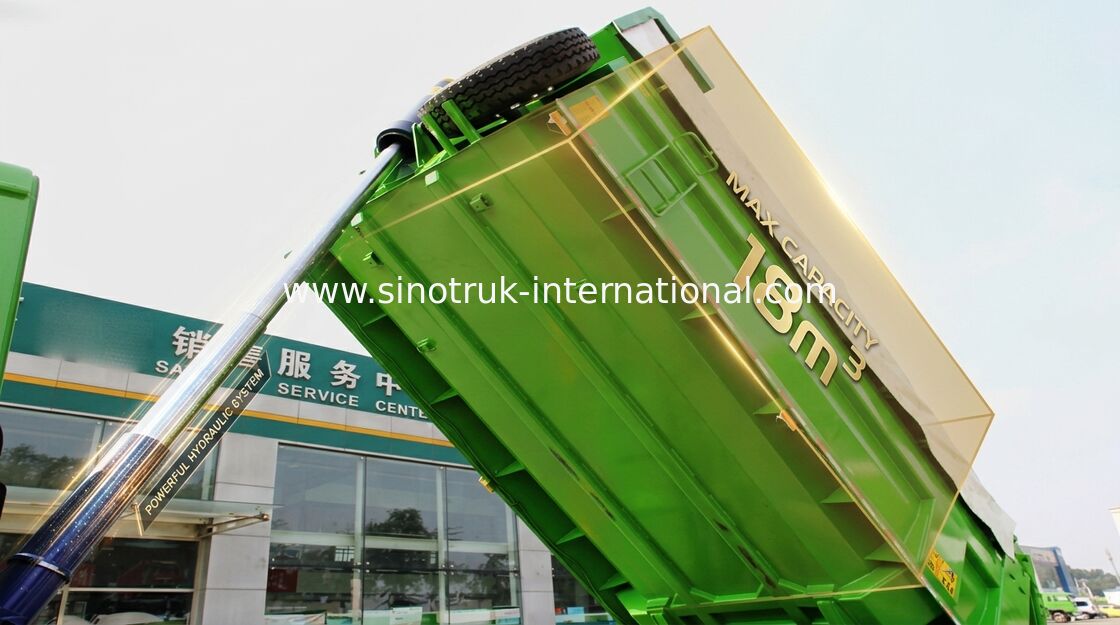 10 van de Capaciteitssinotruk Howo van de wielen Hoge Lading de Stortplaatsvrachtwagen 6 × 4 Aandrijvingstype