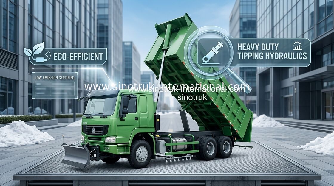 De Vrachtwagen van de de Kippersstortplaats van SINOTRUK HOWO 371HP 8X4 LHD 31-60tons 20-30CBM ZZ3317N3867W