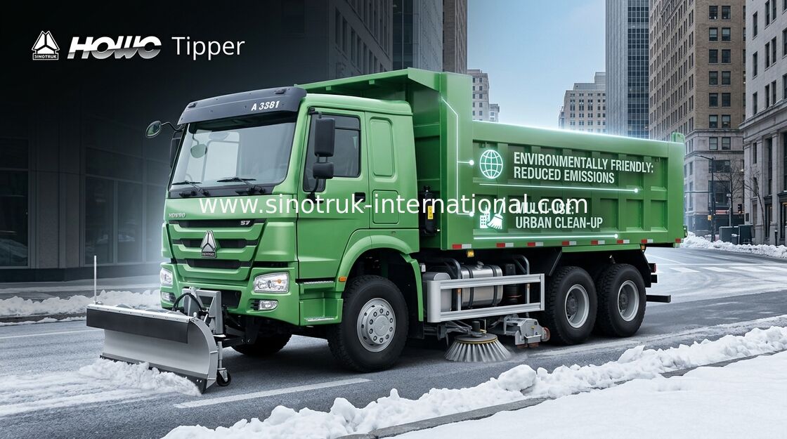 De Vrachtwagen van de kippersstortplaats SINOTRUK HOWO 10wheels LHD 371HP 25tons 10-25CBM ZZ3257N3847A