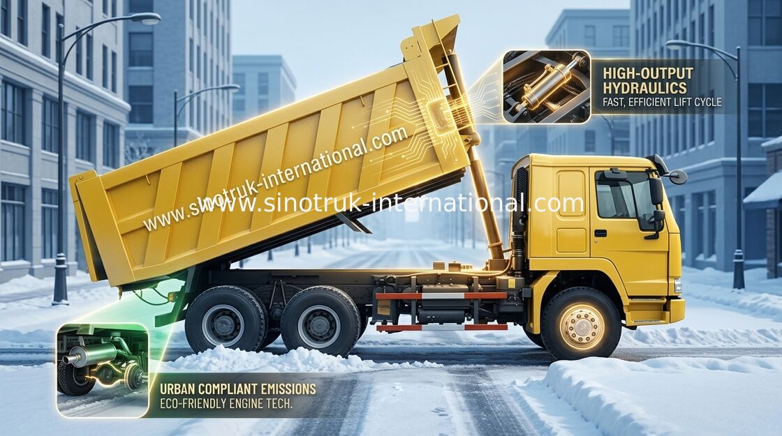 De Vrachtwagen van de kippersstortplaats SINOTRUK HOWO 6X4 LHD 371HP 25tons 10-25CBM ZZ3257N3847A