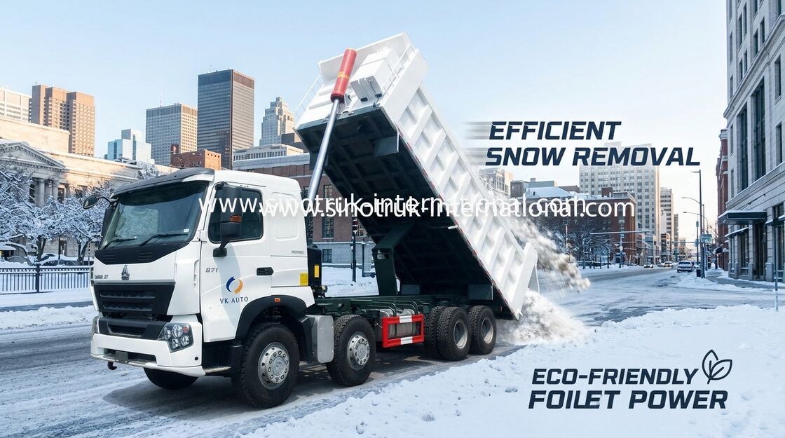 Op zwaar werk berekende de Stortplaatsvrachtwagen van SINOTRUK HOWO A7 8X4 voor Bouw ZZ3317N3867N1