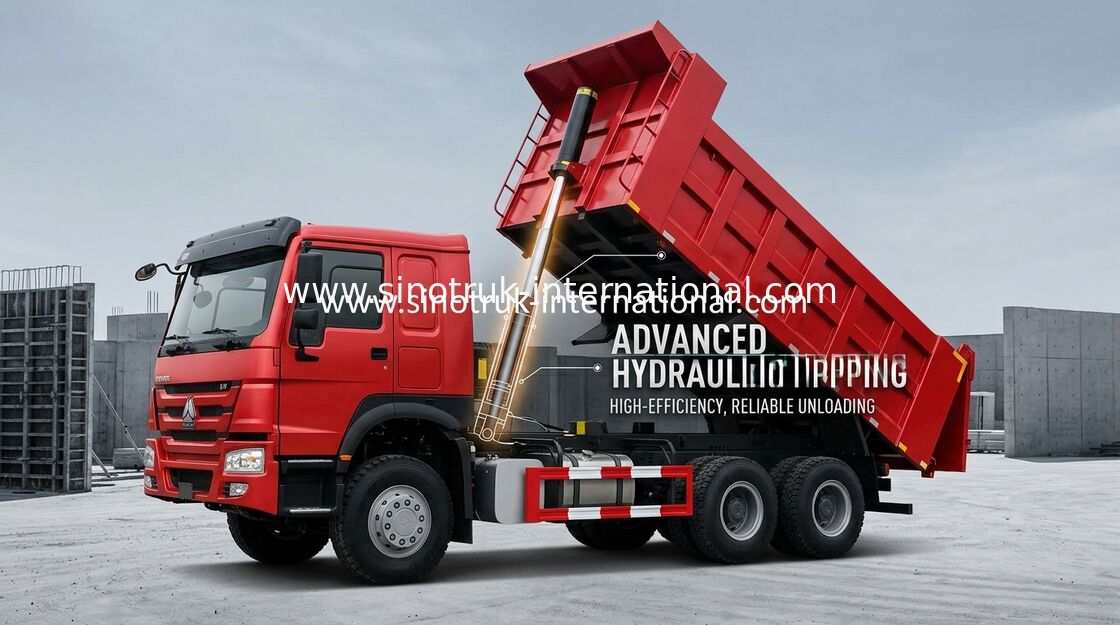 De Vrachtwagensinotruk HOWO lading 25-40tons 371HP 6X4 10 wielen 10-25CBM van de kippersstortplaats