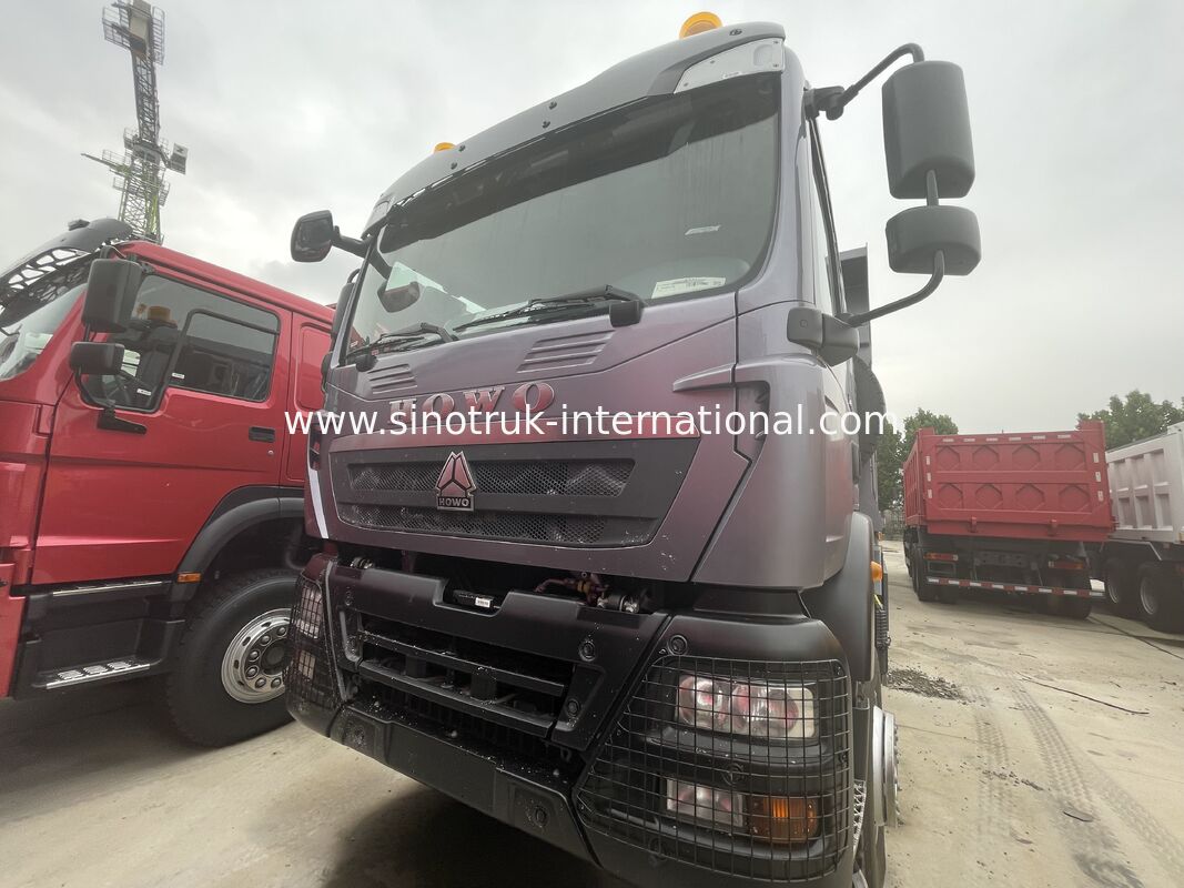 Heavy Duty HOWO TX 8X4 Tipper Truck 400 pk Dubbele 16T Achteras Dubbele 9,5T Grijz