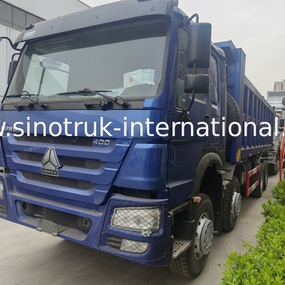 SINOTRUK DE BLAUWE VRACHTWAGEN VAN DE DE KIPPERSstortplaats VAN HOWO 400HP 8×4 LHD