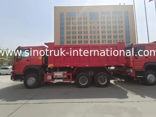 SINOTRUK HOWO Tipper Dump Truck RHD 6×4 336HP in Rode Kleur
