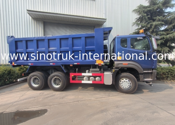 Sinotruk N7 Tipper Dump Truck 10 Wielen 400Hp 6 × 4 met Waarschuwingslicht