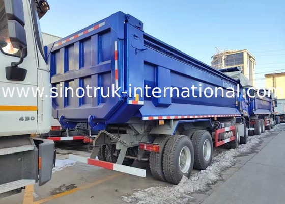 RHD 8×4 12 wielen ZZ3317V3847B1R Hoog paardenvermogen Lage brandstofverbruik380HP Blauwe HOWO Tipper Truck
