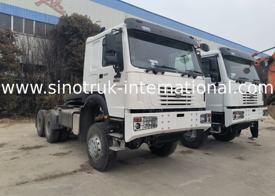 Sinotruk Howo Tractor Truck Rhd All Wheel Drive 6 × 6 Weichai 400 pk Wit
