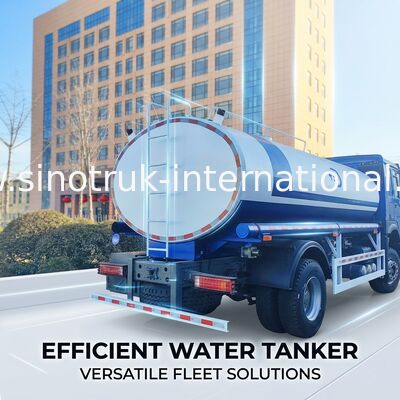 SINOTRUK HOWO 4x2 300 pk Blauw chassis met 10m3 water tank lichaam