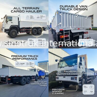 Laat kracht en veelzijdigheid los alle veroverende witte HOWO 6x6 400HP Off-road vrachtwagen