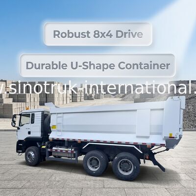 SINOTRUK HOWO TX Model 380PK LHD Kipper Dumper 6X4 U-type Container Wit