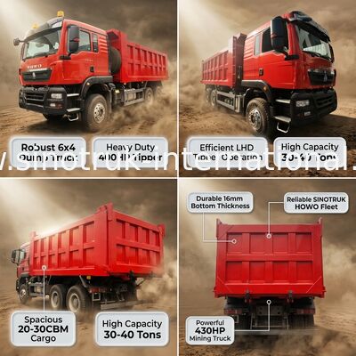 HOWO ZZ3257V384GB1 Tipper dump truck 400 pk 6x4 LHD