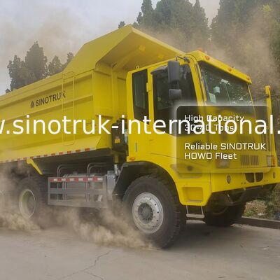 Sinotruk-mijnbouwdumper met 430 pk motor, 6x4 aandrijfmodel en laadbak met bodemdikte van 16 mm