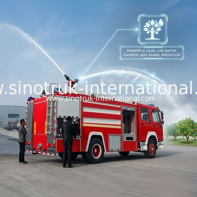 de Brandbestrijdingsvrachtwagen van 10CBM 4X2 290HP, De Landbouwvrachtwagen van de Brandmotor voor het Modelleren