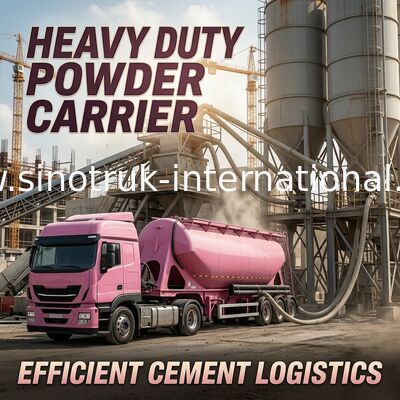 Poeder Materiële Bulktankwagen SINOTRUK HOWO 371HP 8X4 RHD 36-45CBM ZZ1317N4667W