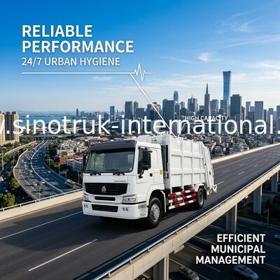 De internationale Achter van de Ladervuilnisauto/Pers Voertuigen van de Huisvuilinzameling