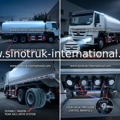 HOWO 6×4 10 de Tankwagen 400HP 20CBM van de Wielenolie voor Vervoer