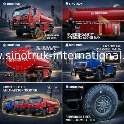 SINOTRUK HOWO 290 HP olietankwagen met 10 CBM-capaciteit en heavy-duty chassis