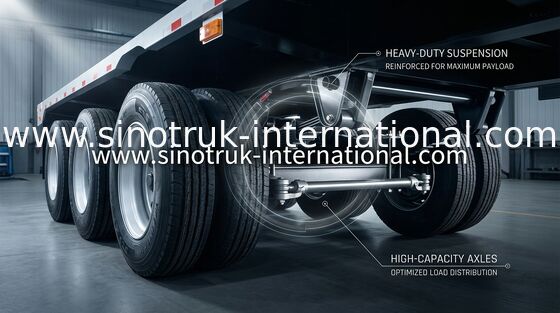 De de Semi Vrachtwagen en Aanhangwagen van vier Assenlowbed met ISO/3C/BV/IFA/SGS Certificatie