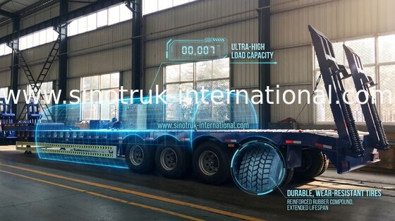 De speciale Vrachtwagen van de Vervoer Semi Aanhangwagen 80 Ton 70 Ton 60 Ton 50 Ton Met lange levensuur