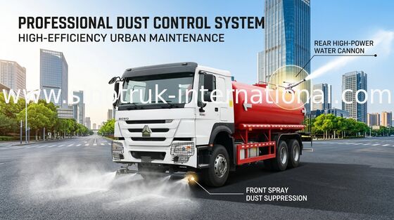 HOWO SINOTRUK Water Tank Truck 380HP Met Hoog Druk Spoelfunctie 6×4