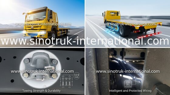 Vrachtwagen van de het Bedlading van SINOTRUK HOWO ZZ1257S4641W 371HP de Vlakke