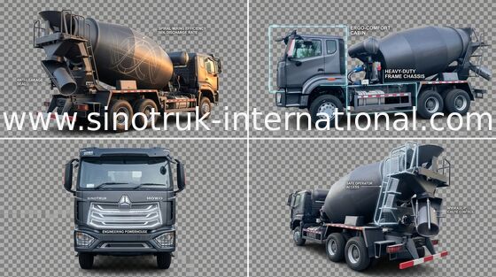 Sinotruk Howo N7 Betonmixer Truck 6-10CBM 6 X 4 Euro 2 380 pk