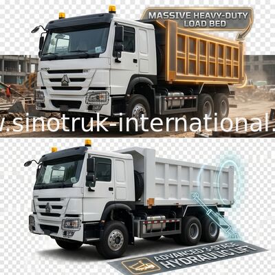 10 wielen tipper dump truck 371HP 6x4 aandrijving Euro2 motor