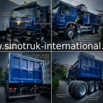 SINOTRUK HOWO Ghost Face Kipper Dumper LHD 6×4 371PK 20CBM