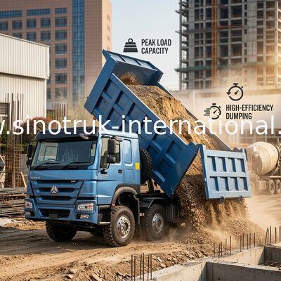 Tipper Truck SINOTRUK HOWO 380HP 12 wielen LHD 31 ton 20-30CBM ZZ3317N3567B1R