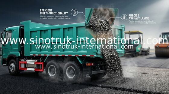 30-40 ton van RHD 10 de Stortplaatsvrachtwagen SINOTRUK HOWO A7 van de Wielenkipper voor Bouw