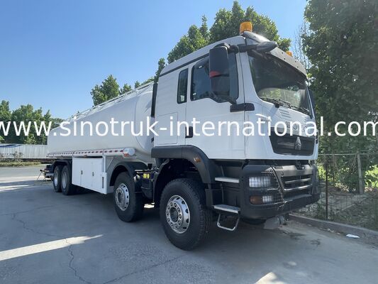 HOWO 8X4 Tank voor olieopslag Tank voor brandstoflevering Truck 35CBM Twee waarschuwingslichten Met pijpenpistool