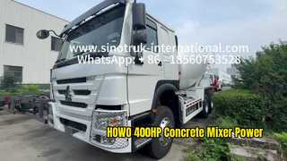 SINOTRUK HOWO 6x4 betonmixer 400 pk vermogen