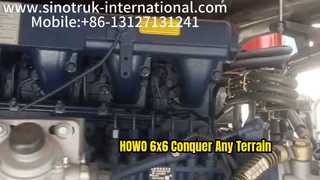 HOWO 6x6 dumptruck verover zwaar terrein
