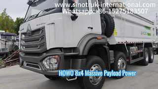 HOWO 8X4 380HP NX Kipper Dump Truck RHD