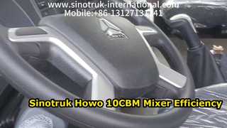 Sinotruk Howo 10CBM betonmixer Hoge prestaties